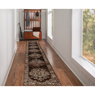 CHARLTON HOME® Shelbina Oriental Brown Area Rug