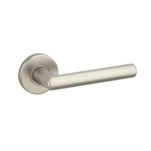 URFIC Rochelle Lever On Rose Door Handle, Stainless Steel (Set of 2)