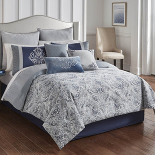 RIVERBROOK HOME Clanton Blue 10 Piece Comforter Set