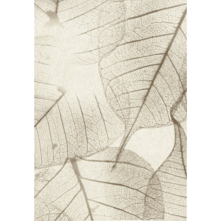 EBERN DESIGNS Argaki Leaves 10.05m x 53cm Textured Matte Paste the Wall Wallpaper Roll