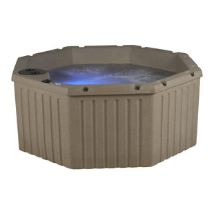 AQUALIFE® BY STRONG SPAS® Invi 4-5 Person Plug and Play Hot Tub Spa with 11 Hydrotherapy Jets, Stainless Steel Heater, LED Lighting, Digital Control, Insulated Cover Included