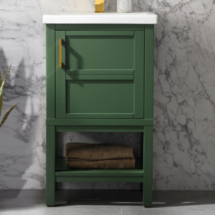 EVERLY QUINN Darion 20" Single Bathroom Vanity with Ceramic Top