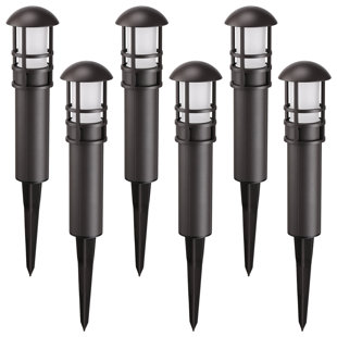 LEDVANS Magnifique Bronze Low Voltage Integrated LED Pathway Light Pack (Set of 6)
