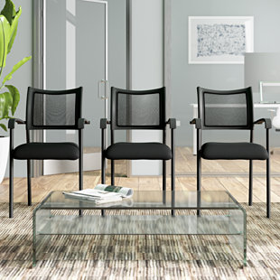 ALERA® Eikon Series Stackable Mesh Seat Waiting Room Chair with Metal Frame