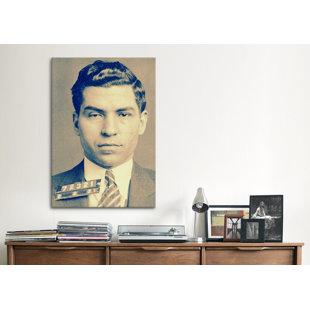 ICANVAS Charlie 'Lucky' Luciano - Gangster Mugshot Photographic Print on Canvas