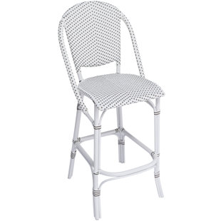 SIKA DESIGN Sofie Outdoor Bar Stool with Cappuccino Dots