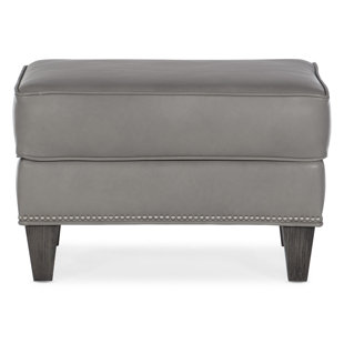 BRADINGTON-YOUNG Davidson Leather Ottoman