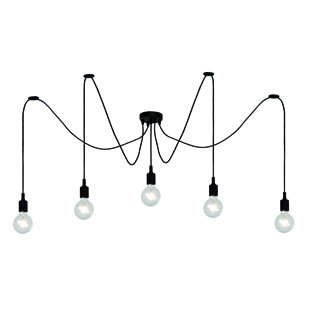 LUCIDE Fix Multiple 5 - Light Black Cluster Pendant (Set of 2)