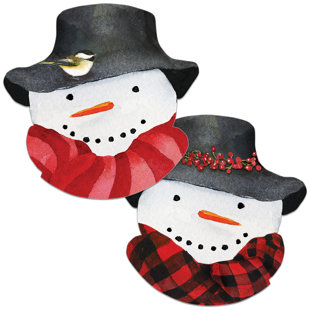 COUNTERART Snowman 4 Piece Placemat Set