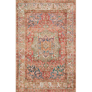 WORLD MENAGERIE Orlo Performance Orange Rug