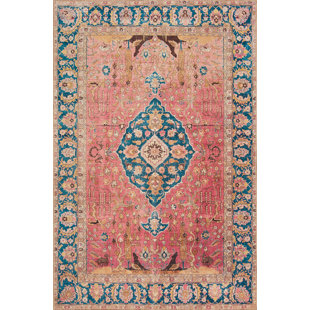 WORLD MENAGERIE Orlo Performance Blue/Red Rug