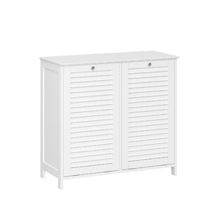 RIVERRIDGE HOME RiverRidge Ellsworth Double Tilt-Out Laundry Hamper Cabinet with Removable Cloth Storage Bag - White