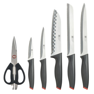 Richardson Sheffield Laser 7 Piece Stainless Steel Knife Block Set (Set of 7)