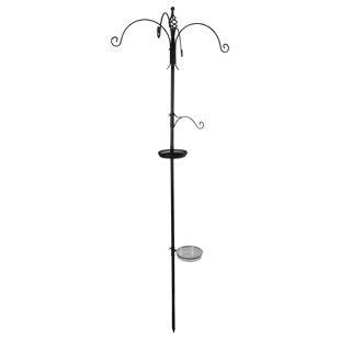ESSCHERTDESIGN Metal Pole Tray Bird Feeder