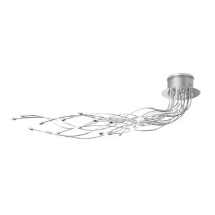 CANORA GREY Wilkinson 18 Light 110cm Semi Flush Mount