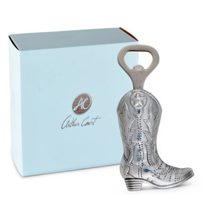 ARTHUR COURT DESIGNS Western Cowboy Boot Bottle Opener
