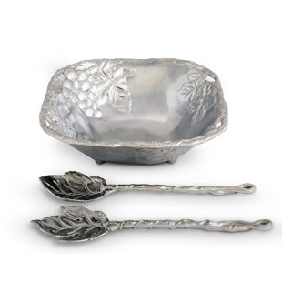 Arthur Court Designs Grape Aluminum Salad Bowl