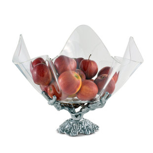 Arthur Court Designs Grape Aluminum Fruit Bowl
