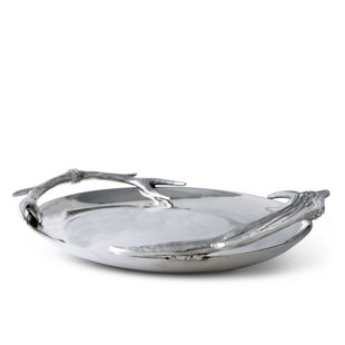 Arthur Court Designs Antler Aluminum Platter