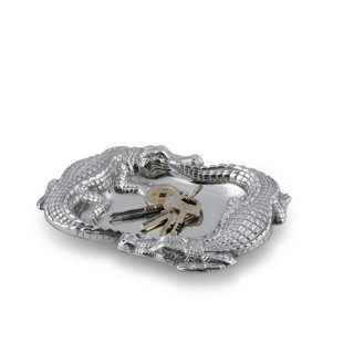 ARTHUR COURT DESIGNS Alligator Metal Tray