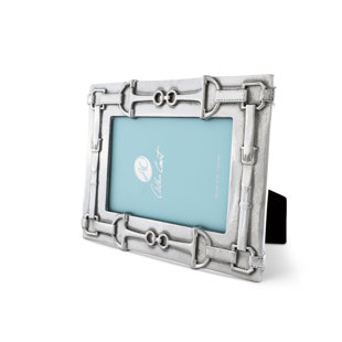 ARTHUR COURT DESIGNS Equestrian Silver Metal Embossed Picture Frame