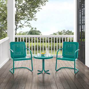 HASHTAG HOME Burley 2 - Person Outdoor Seating Group with Cushions