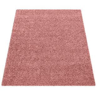 ETTA AVENUE Shaggy-Teppich Braun in Rosa