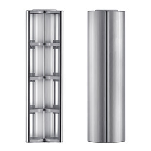 WHITEHAUS COLLECTION Medicinehaus Metal Wall Bathroom Cabinet