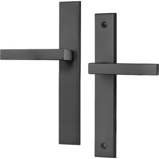 ROCKWELL SECURITY Rockwell Contemporary Dummy Type Multipoint Handle Set In Oil Rubbed Bronze Fits Doors With Multipoint Lock (Multipoint Lock Not Included) With 7.87" Ctc Screwholes