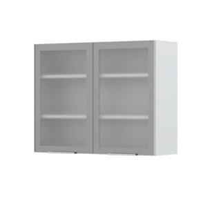 FURNITURE.AGENCY Riva 35.4'' W x 28.3'' H White Standard Wall Cabinet Ready-to-Assemble