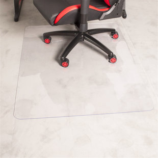 MODA FURNISHINGS Rectangle Water Resistant Chair Mat with Straight Edge for Firm Surfaces