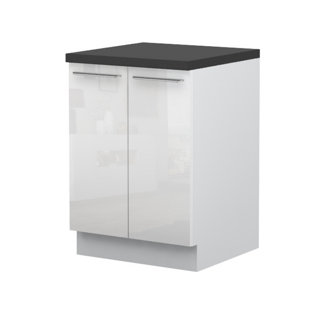 FURNITURE.AGENCY Riva 34.6'' H White Standard Base Cabinet Ready-to-Assemble