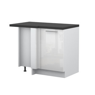 FURNITURE.AGENCY Riva 42.9'' W x 34.6'' H White Standard Base Cabinet Ready-to-Assemble