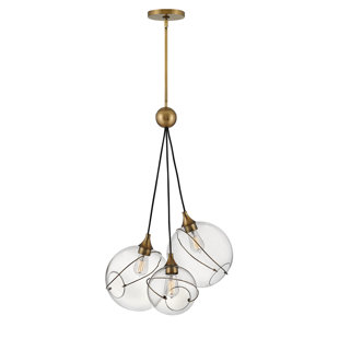 HINKLEY Skye Three-Light Globe Pendant by Lisa McDennon