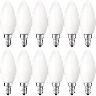 LUXRITE 5 Watt (60 Watt Equivalent), B11 LED, Dimmable Light Bulb, Warm White (2700K) E12/Candelabra Base