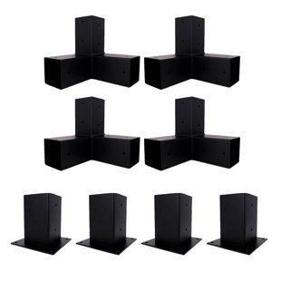 Bjorn Woodworks Black Metal DIY Kit for Pergola