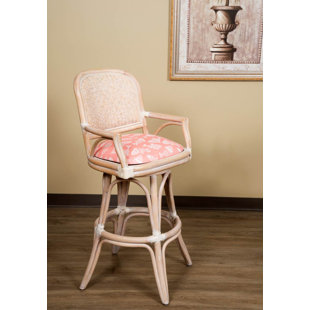 ALEXANDER & SHERIDAN INC. Cayman Collection Swivel Upholstered Counter Stool
