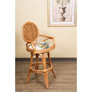 ALEXANDER & SHERIDAN INC. Bahama 30" Swivel Barstool In Sienna Finish