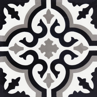 VILLA LAGOON TILE Fiore 8" x 8" Cement Patterned Wall & Floor Tile