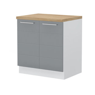 FURNITURE.AGENCY Riva 23.6'' W x 43.6'' H White Standard Base Cabinet Ready-to-Assemble