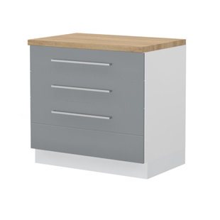 FURNITURE.AGENCY Riva 34.6'' H Standard Base Cabinet Ready-to-Assemble