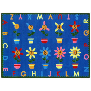 Educational Petal Pushers by Joy Carpets Area Rug