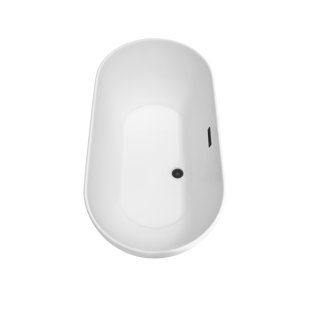 WYNDHAM COLLECTION Melissa 60" x 29" Freestanding Soaking Acrylic Bathtub