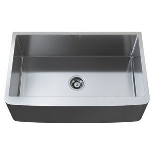 CANTRIO KONCEPTS Cantrio Premium Stainless Steel Single Kitchen Sink with 33" x 21" x 9" Dimensions
