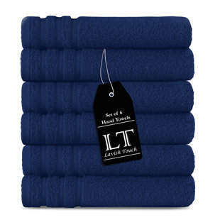 LAVISH TOUCH 100% Cotton Bath Towels (Set of 6)