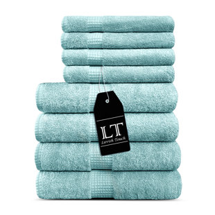 LAVISH TOUCH 100% Cotton Bath Towels