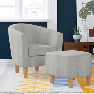 FJØRDE & CO Cocktailsessel Kanisha mit Fußhocker