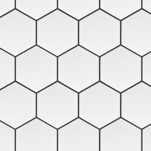 SUPREME TILE Porcetile Micro-beveled Porcelain Mosaic Pattern Wall and Floor Tile