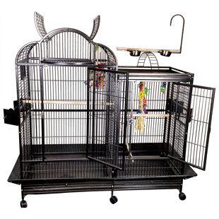 TUCKER MURPHY PET™ Chalyce 61'' Iron Play Top Floor Bird Cage with Wheels