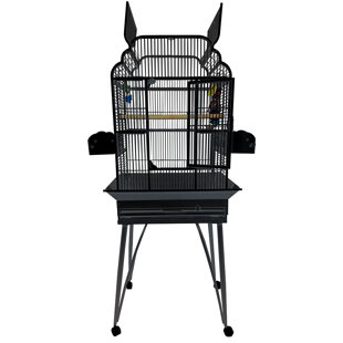 TUCKER MURPHY PET™ Chancler 62'' Iron Play Top Floor Bird Cage with Wheels